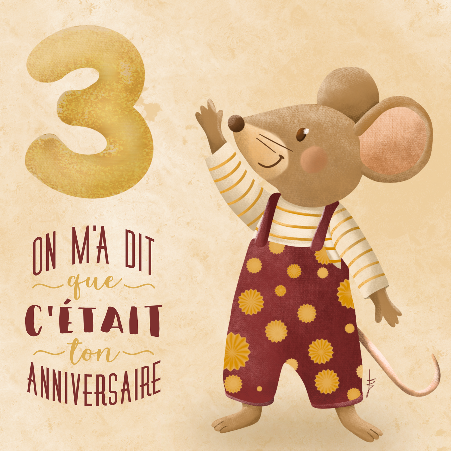 Cartes anniversaire - Collection Juliette 🐭