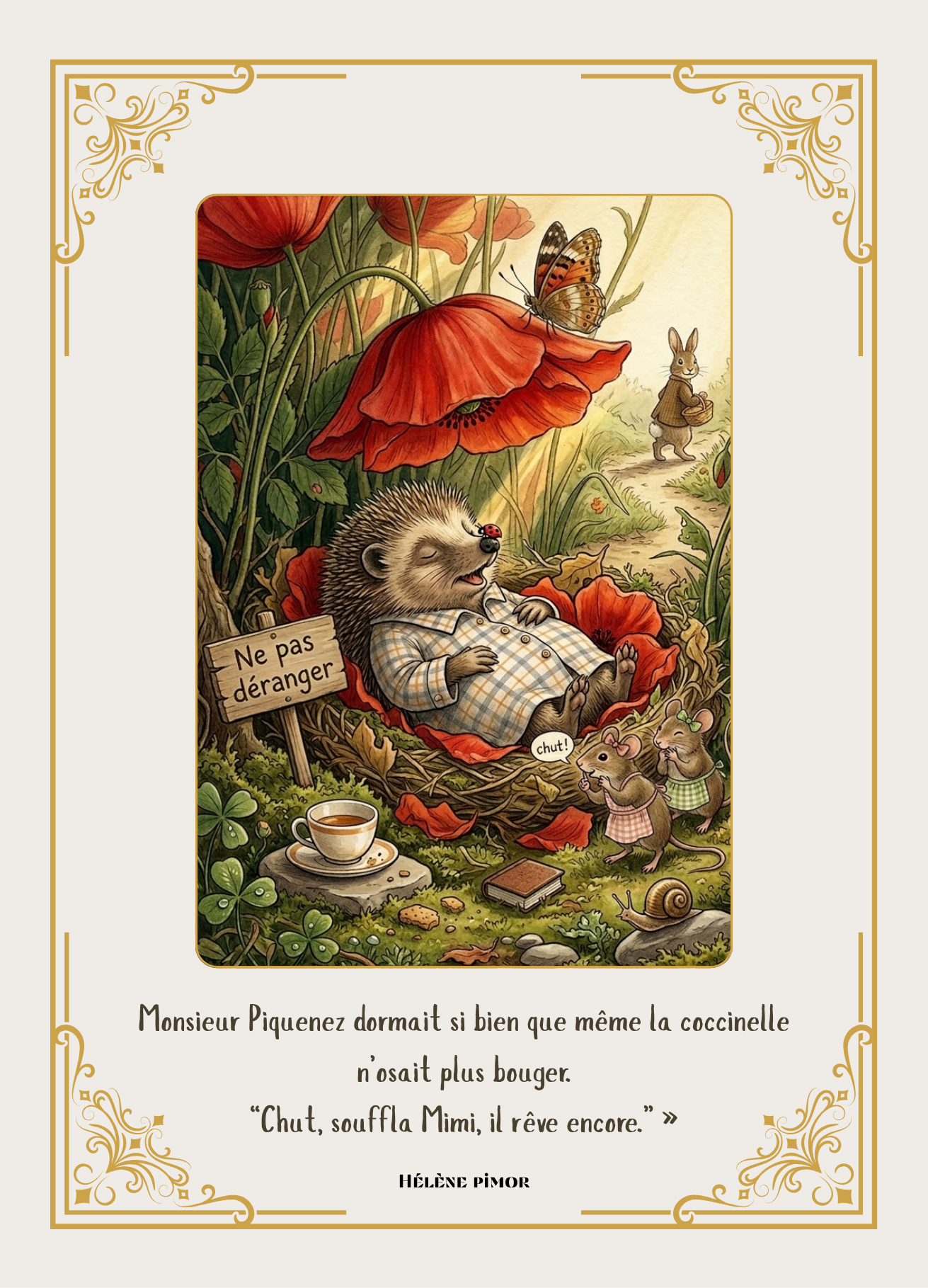 Le petit peuple des coquelicots - coffrets de 5 cartes
