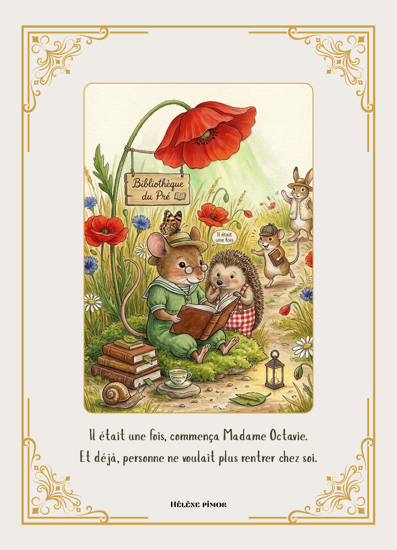 Le petit peuple des coquelicots - coffrets de 5 cartes